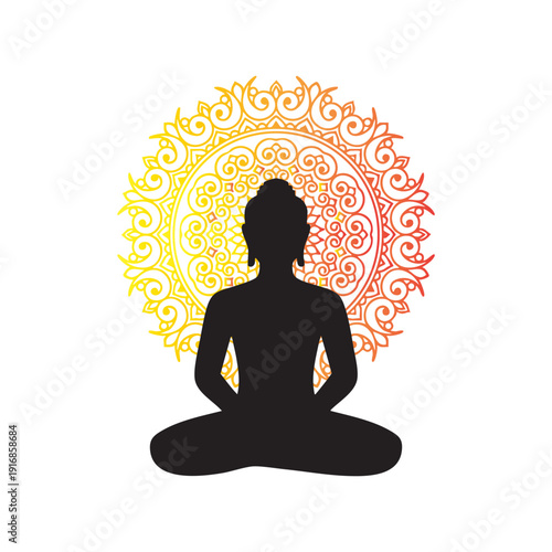 Vesak Buddha Purnima vector illustration