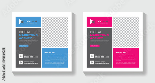 Marketing Business Flyer Template ,Creative Business Idea Social Media Post Template, Print Ready , Marketing Agency Social Media Post Template,