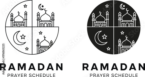 WebIslamic architectural silhouette collection with intricate mosque arches, hanging lanterns, geometric stars, and crescent moon for Ramadan and Eid Mubarak designs.