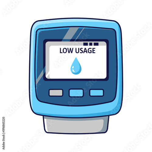 Water Meter Device Showing Low Usage.