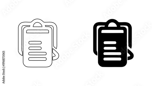 Medical clipboard icon for patient records and healthcare documentation