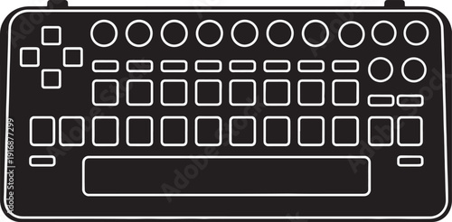 wireless keyboard layout illustration