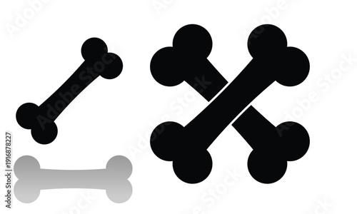 Dog bone icon.Dog bone icon vector isolated on white background. Veterinary, animal, pet care, pet shop. Silhouette of out line Bone icon, vector.