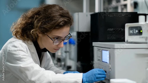 Wallpaper Mural Researcher finetuning a spectrophotometer in a research facility optimizing settings for highprecision data collection Torontodigital.ca