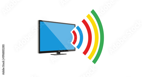 Television Signal Broadcasting Icon