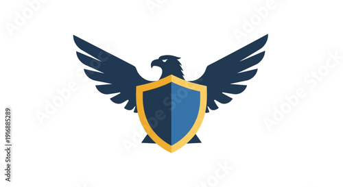Eagle Shield Emblem, Security, Protection, Strength, Symbol