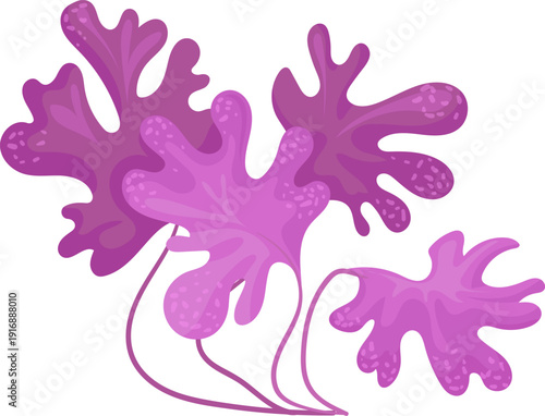 Aquarium plant. Water botany decoration cartoon icon