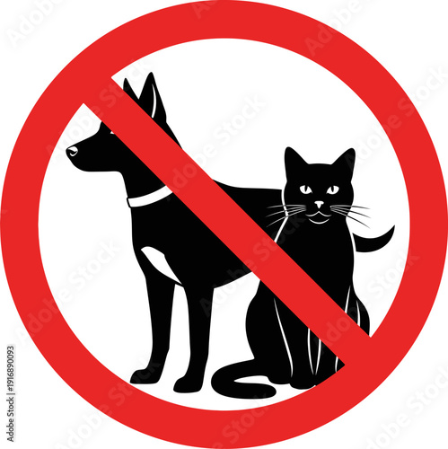 No pets allowed sign