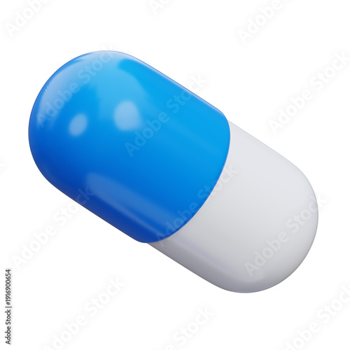 Fotografie 3d capsule pill illustration