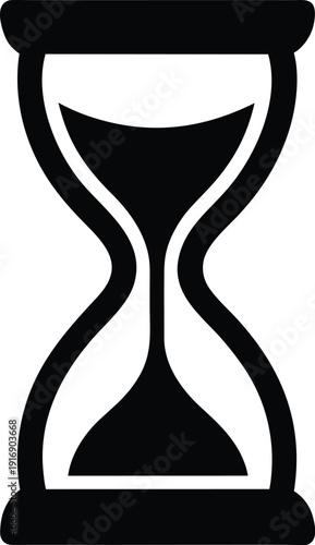 Hourglass Time Concept Symbol Isolated Vector Graphic Design