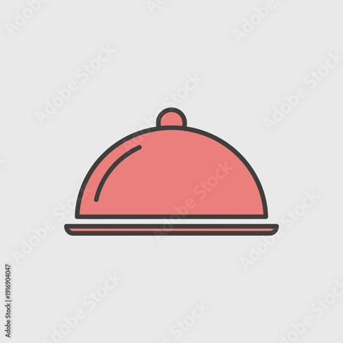 Delicious food served under a cloche