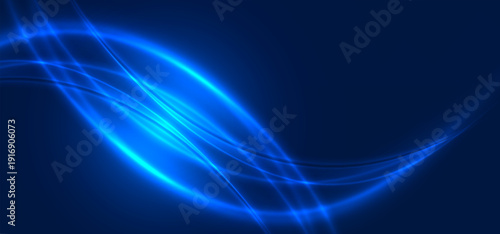 Abstract digital technology futuristic big data blue background, Cyber nano information communication, innovation future tech data, internet network connection, circuit board line dot illustration 3d