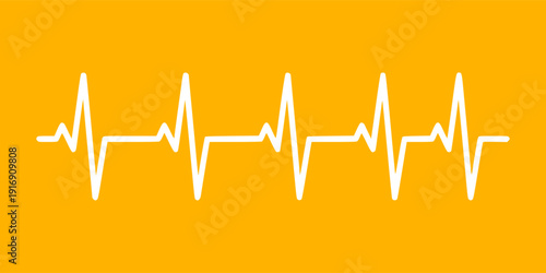 Minimal ECG heartbeat line icon representing pulse monitoring and medical health. Ideal for healthcare apps, hospital systems, emergency services, and modern flat vector UI design.
