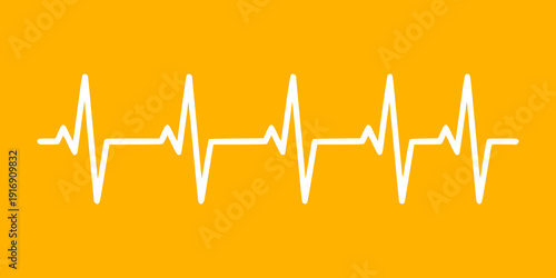 Minimal ECG heartbeat line icon representing pulse monitoring and medical health. Ideal for healthcare apps, hospital systems, emergency services, and modern flat vector UI design.
