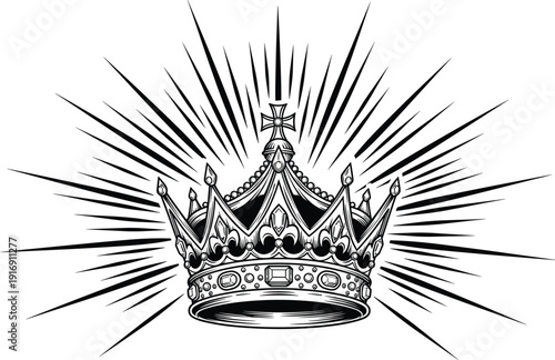 Grilled steak with butter and crispy fries on white plate