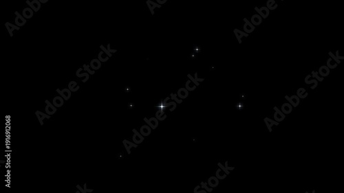 Wallpaper Mural White glowing twinkle stars and glitter shine trail animation, magic fairy dust sparkle burst with shimmering particle tail, cartoon doodle starry night sky loop effect overlay on black screen. 4K Torontodigital.ca