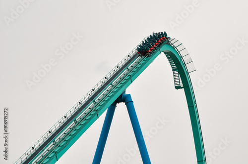 Roller coaster track