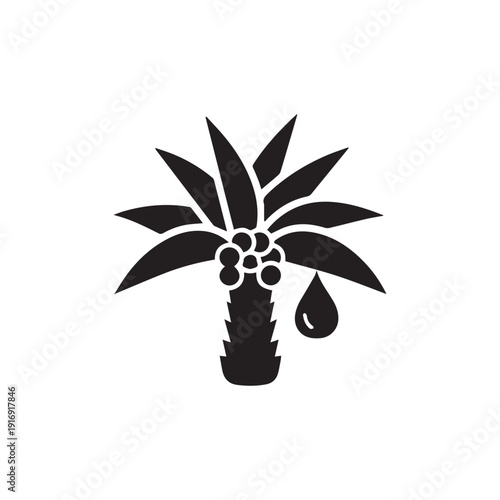 Pineapple with leaves isolated on white background plant vector illustration icon design summer garden nature blossom growth