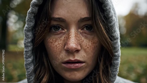 Young woman with closed eyes resting on park bench
