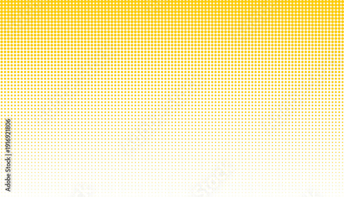 Fotografie Yellow halftone dotted gradient abstract background
