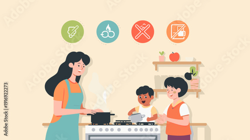 A vibrant office scene with colleagues collaborating, ideal for business presentations and team-building content.