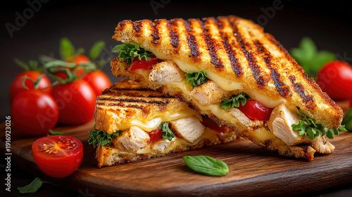 A grilled chicken breast sa...