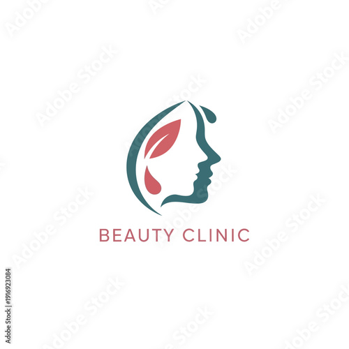 Woman's Face Profile Illustration for Beauty Clinic Services