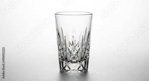 empty glass on a table