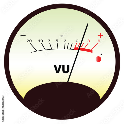 Round VU Meter