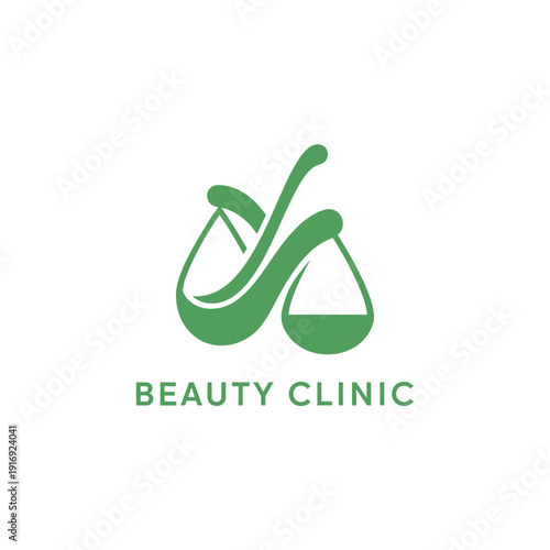 Beauty Clinic Logo Design Concept for Spa and Wellness Center Services
