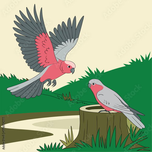 red and green parrot