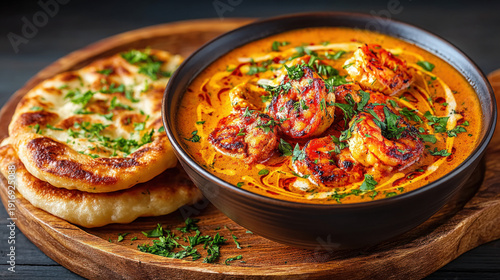 Butter chicken curry in a bowl