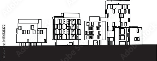 Minimalist icon representing a vector file format for graphic design projects