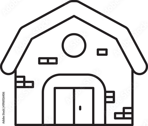 Barn, farmhouse Icon.