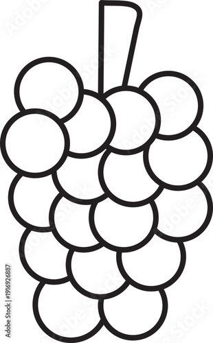 Wallpaper Mural Grapes Icon. Torontodigital.ca