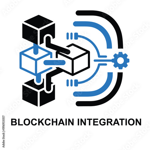 Abstract depiction of advanced decentralized ledger technology integration, illustrating the seamless connection of data blocks within a secure distributed network system
