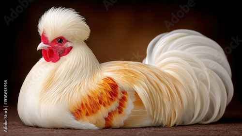Silkie chicken - a fluffy w...