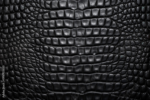 texture of black crocodile leather texture empty background