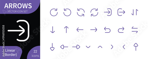 A comprehensive collection of various arrow icons in different directions and styles