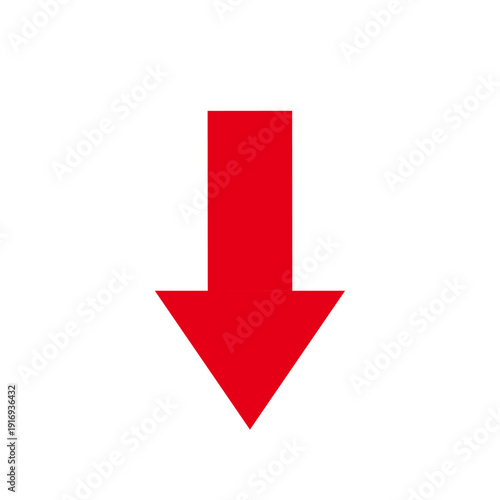 down arrow vector free and premium red.ai