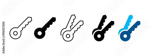 Key Icon Collection Vector Set for Security and Access
Lock Unlock Password Symbols on Transparent Background PNG