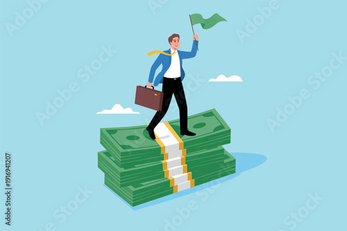 business man with money