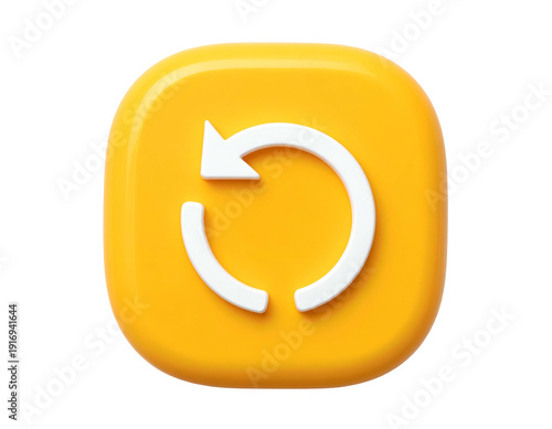 Yellow rounded square icon with white circular arrow and arrowhead