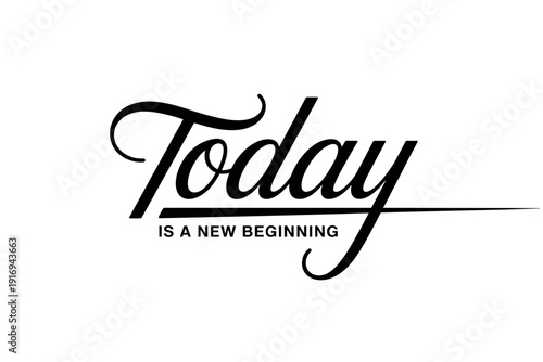 A motivational quote about new beginnings