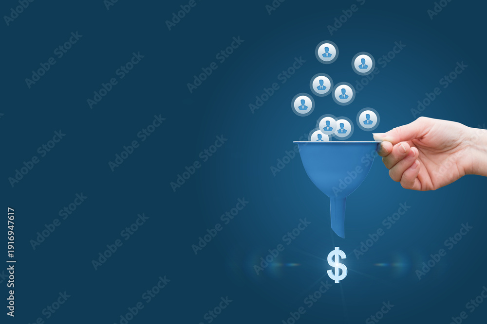 Naklejka premium Building wealth together