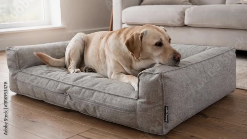 Large machinewashable pet bed with thick padding and durable fabric perfect for larger breeds seeking comfort and effortless cleaning solutions.