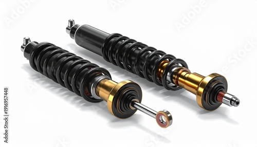 Shock Absorbers with Coil Springs and Hydraulic Damper