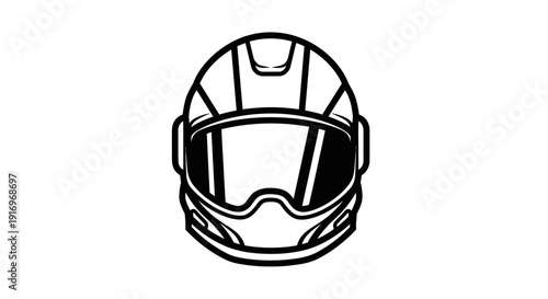 Motorcycle Racing Helmet with Visor.