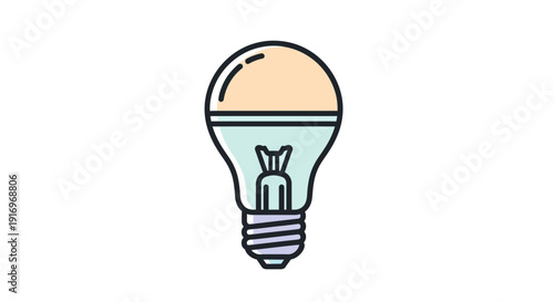 Light Bulb Icon Symbol Energy Idea.