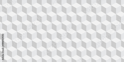 White 3d modeling cubes Illustration decoration seamless white material pattern square design.